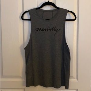 Lululemon “positivity” muscle tank